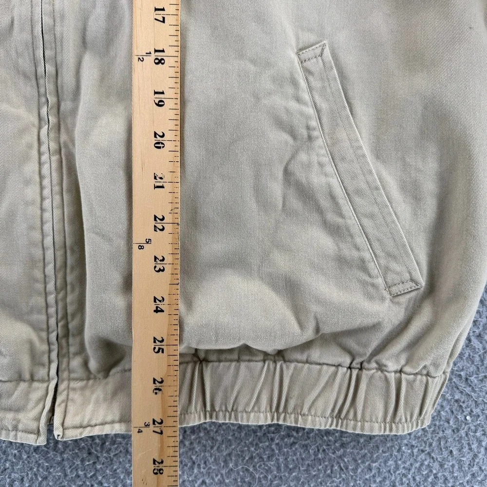 Vintage Polo Ralph Lauren Bi Swing Harrington Jacket Tan Beige Plaid Lined Men L